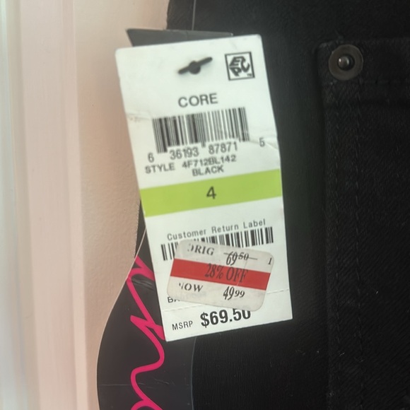 INC Boot Leg Curvy Fit Black denim jeans. New never worn - Picture 3 of 4